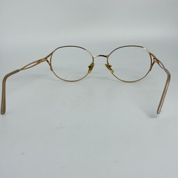 L’amy Nadine Eyeglasses Frames Gold Brown Full Rim Frames H5559 - Picture 3 of 8